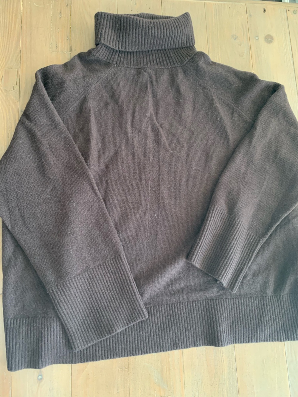 Reiss Eliza roll neck sweater jumper chocolate brown NWT - Picture 4 of 6